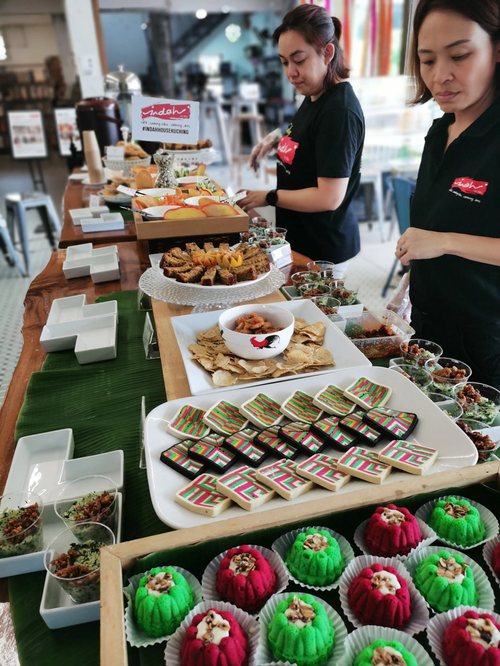 Indah cafe and bakery spread
