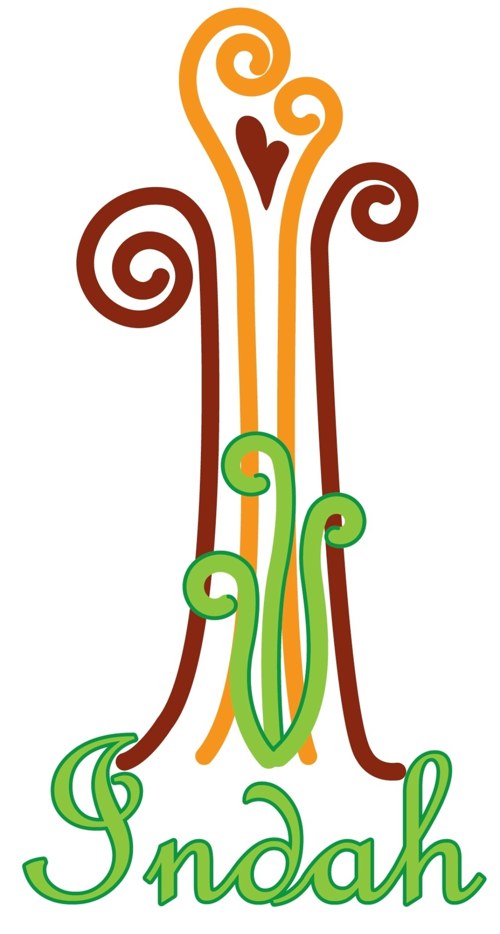Indah's original fern-leaf mark