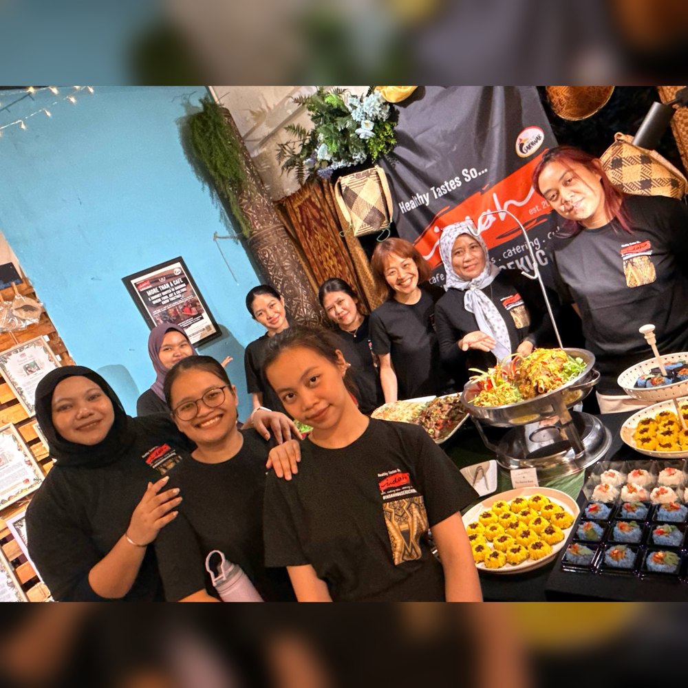 Team Indah at a catering and events showcase