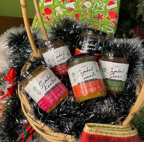 The five Indah sambals together